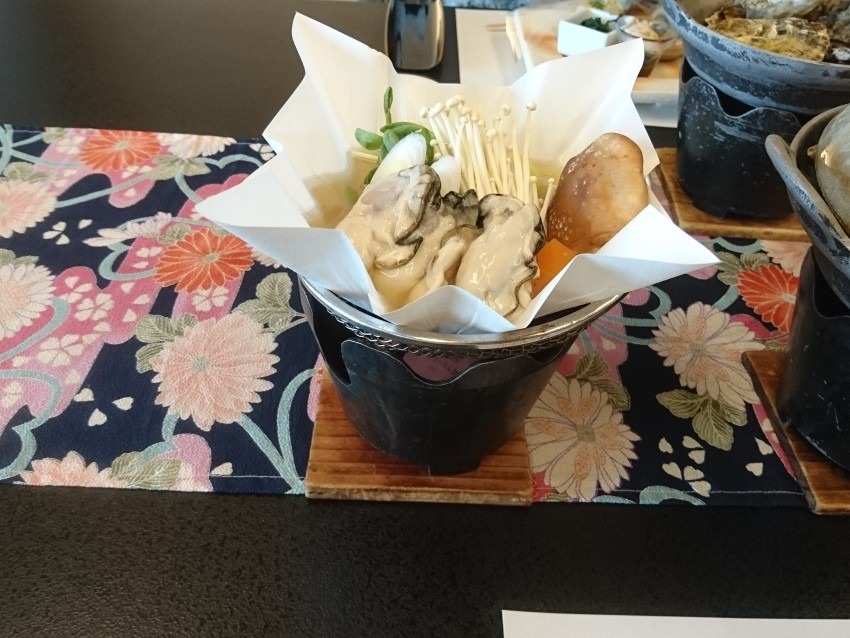 赤穂の海の絶景温泉つきカキ会席ランチ