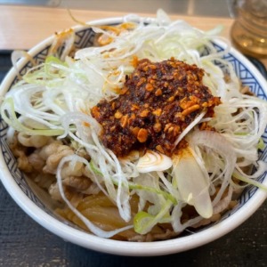 【吉野家】新メニュー？ねぎラー油牛丼を食べたよ　505円